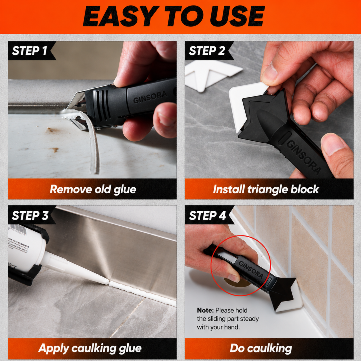 3 in 1 Ultimate Caulking Tool