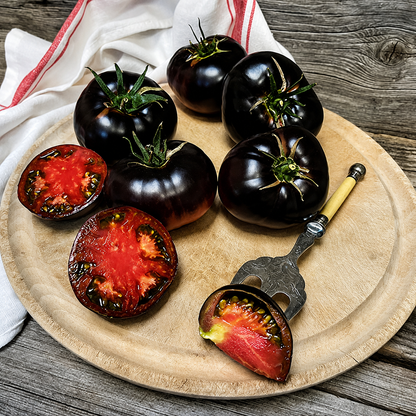 Black Pearl Cherry Tomato Seeds (Non-GMO Heirloom)