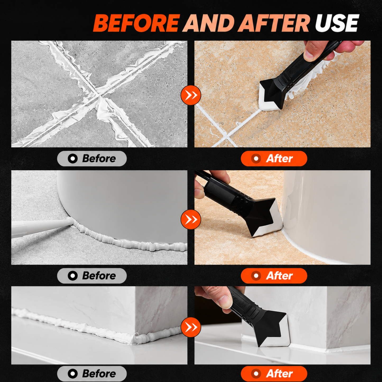 3 in 1 Ultimate Caulking Tool
