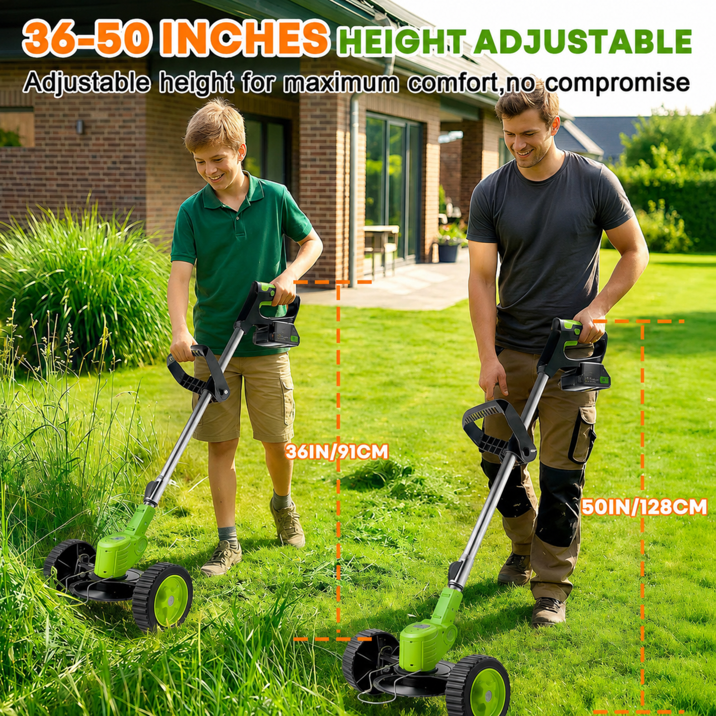 3 In 1 Cordless Grass Trimmer, Weed Eater and Edger
