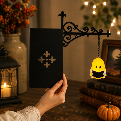 Halloween Ghost Metal Bookshelf Lantern Light