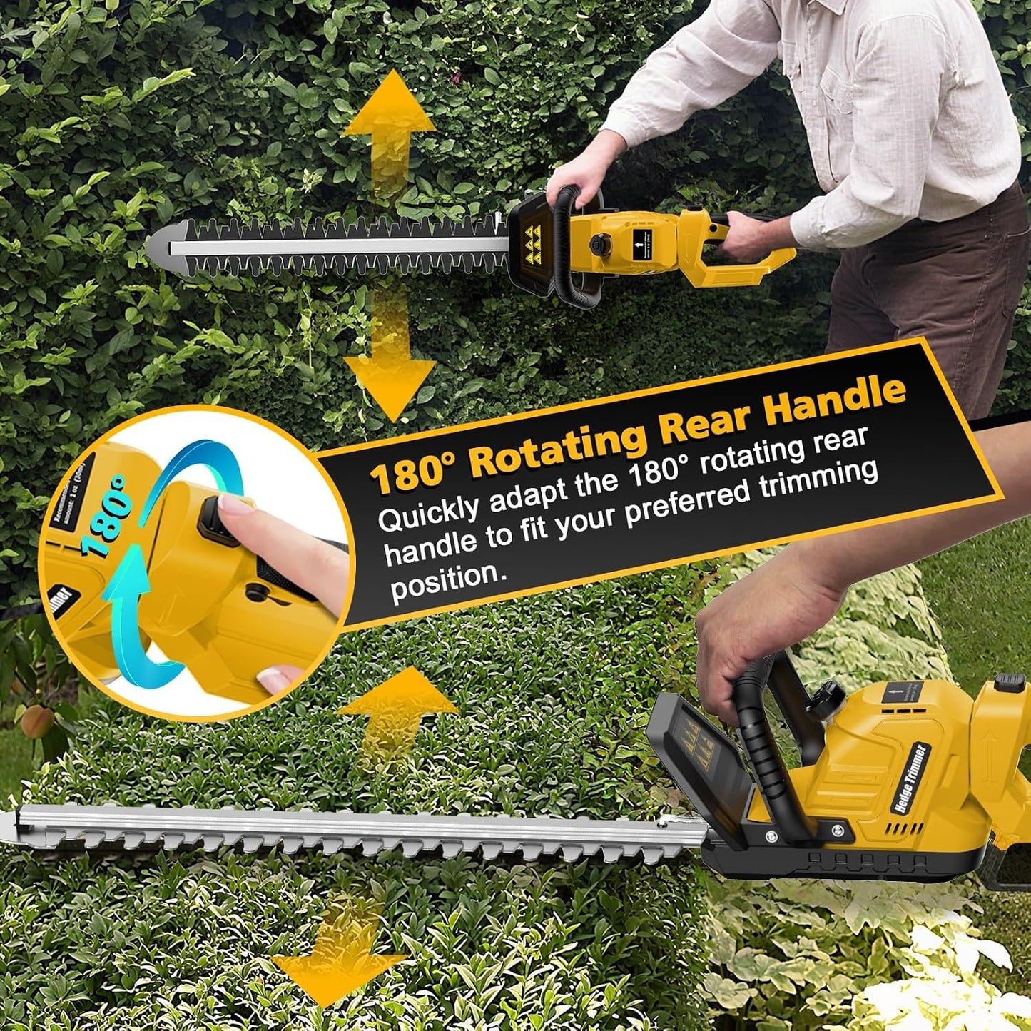 Brushless Cordless Hedge Trimmer