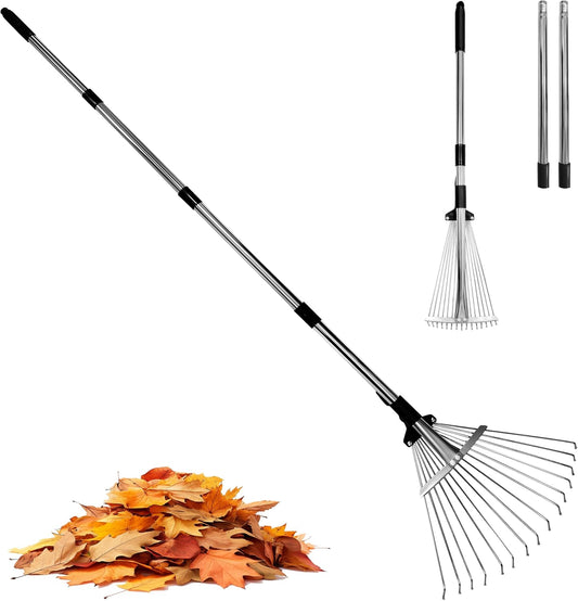 Adjustable Garden Leaf Rake