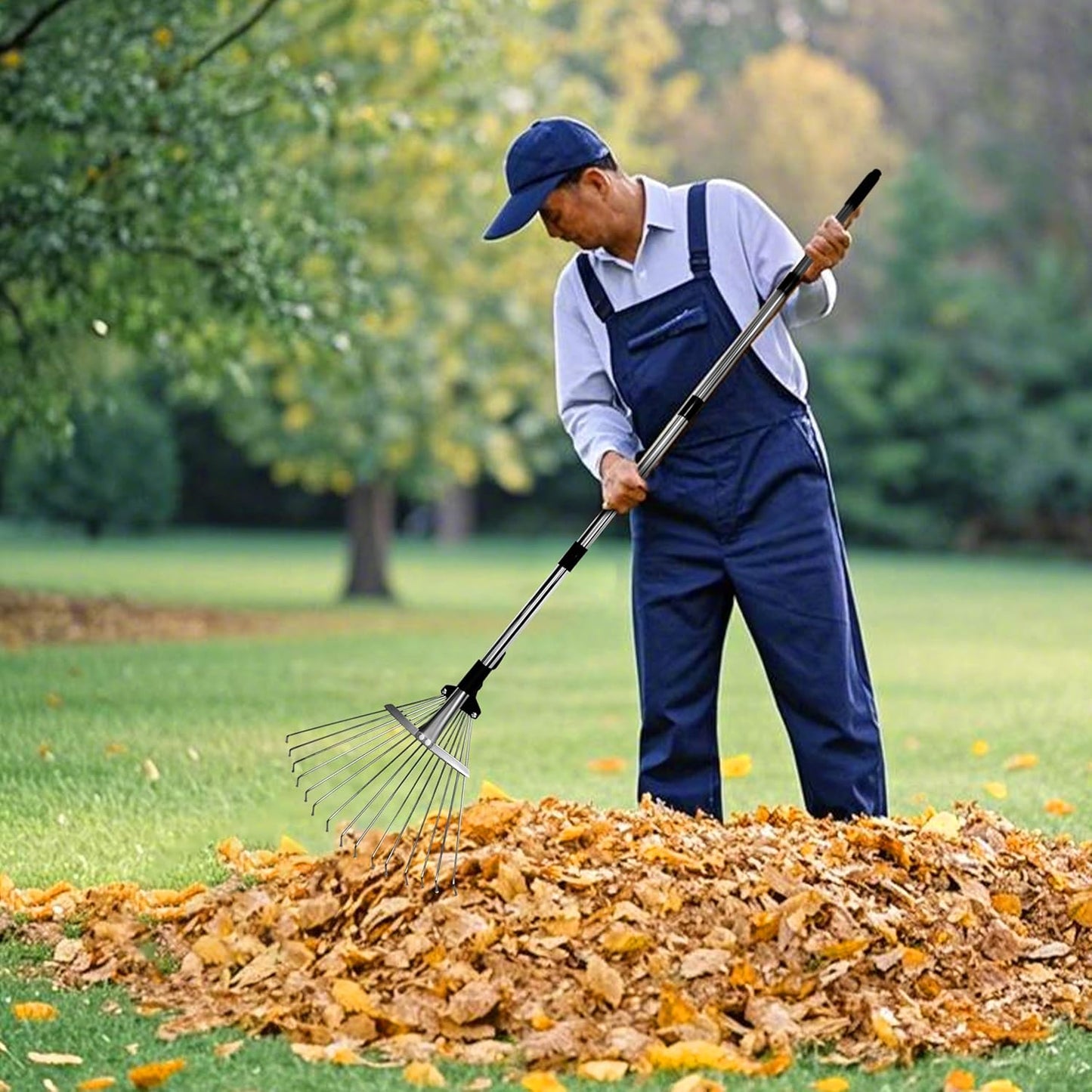 Adjustable Garden Leaf Rake