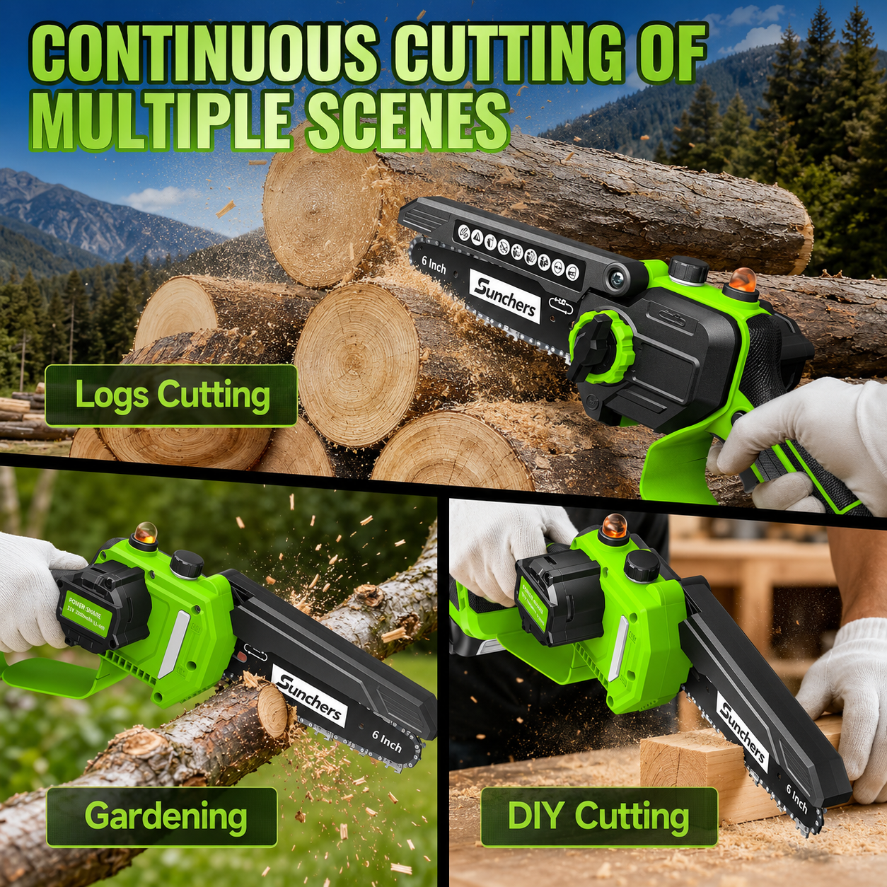 Mini Chainsaw Cordless
